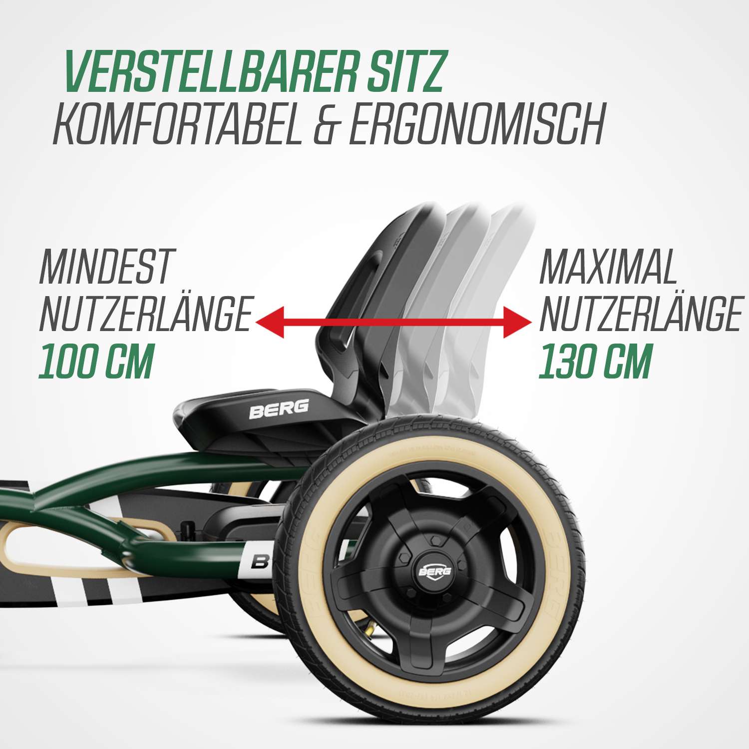 BERG Gokart Buddy Retro Green